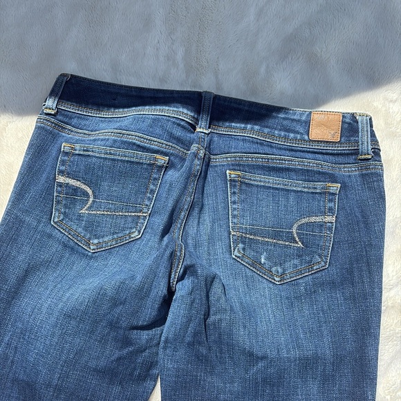 American Eagle Bootcut Stretch Jeans | Size 10 | Distressed Mid Rise Denim - Picture 9 of 11